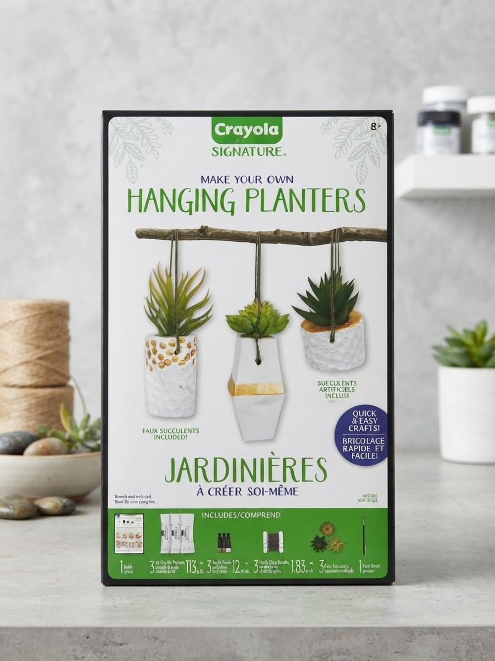 Crayola Signature Make Your Own Hanging Planters Kit